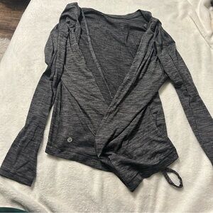 LULULEMON- Tie-Up Grey Shirt